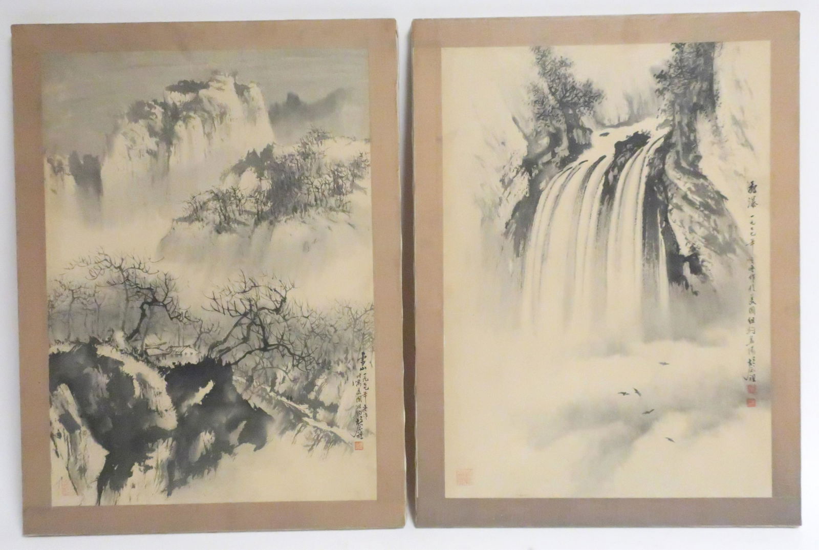 Pair Chinese Paintings (1 of 7)