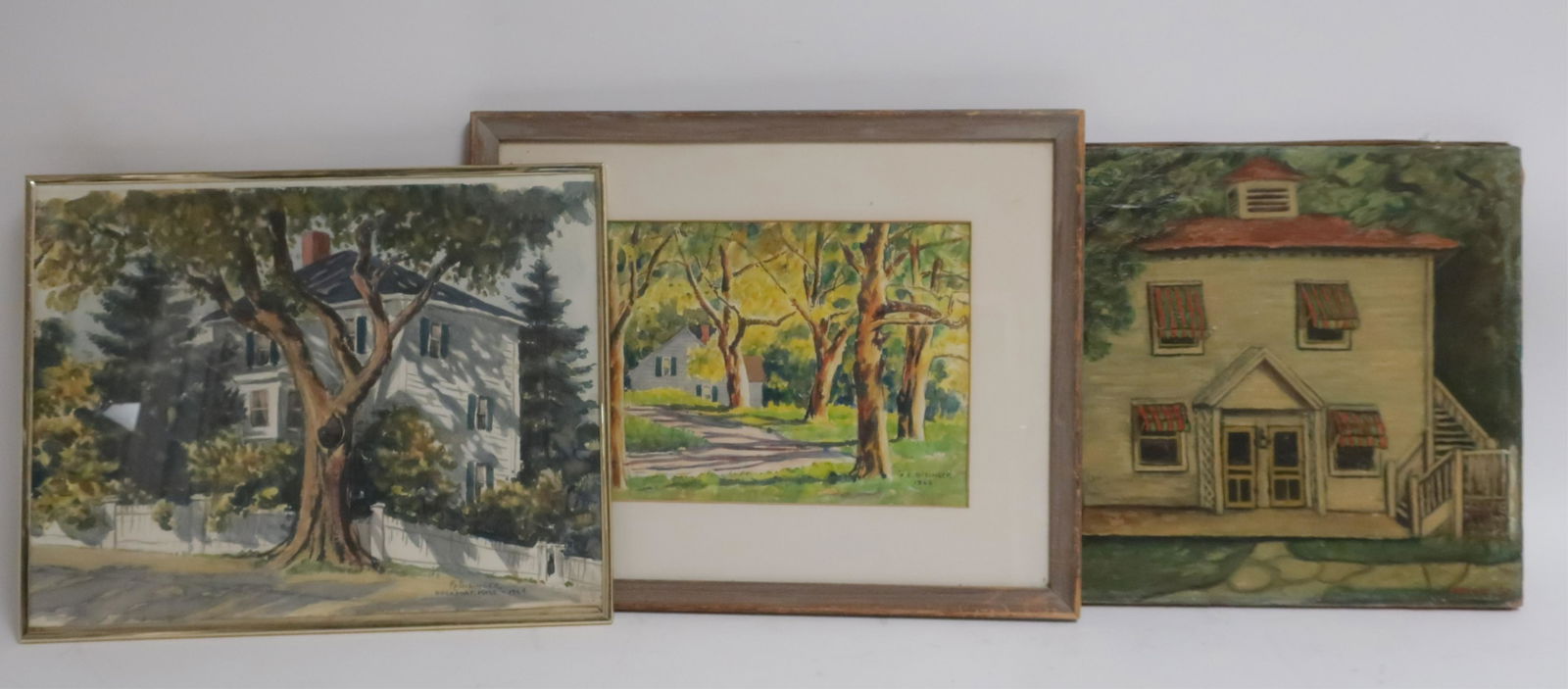 Paintings of Houses In Residential Settings (1 of 2)