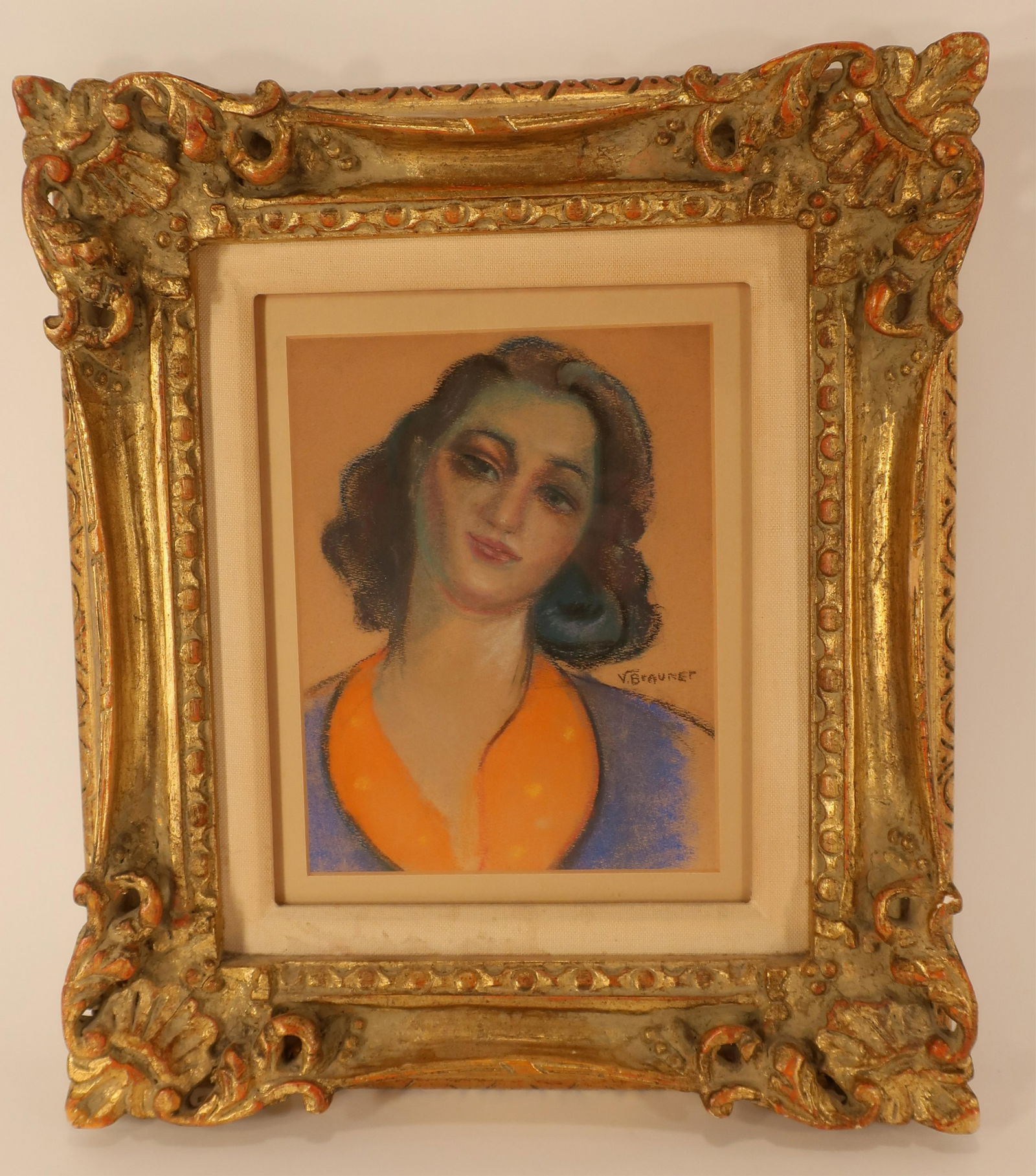 After Victor Brauner, Pastel Portrait of a Lady (1 of 3)