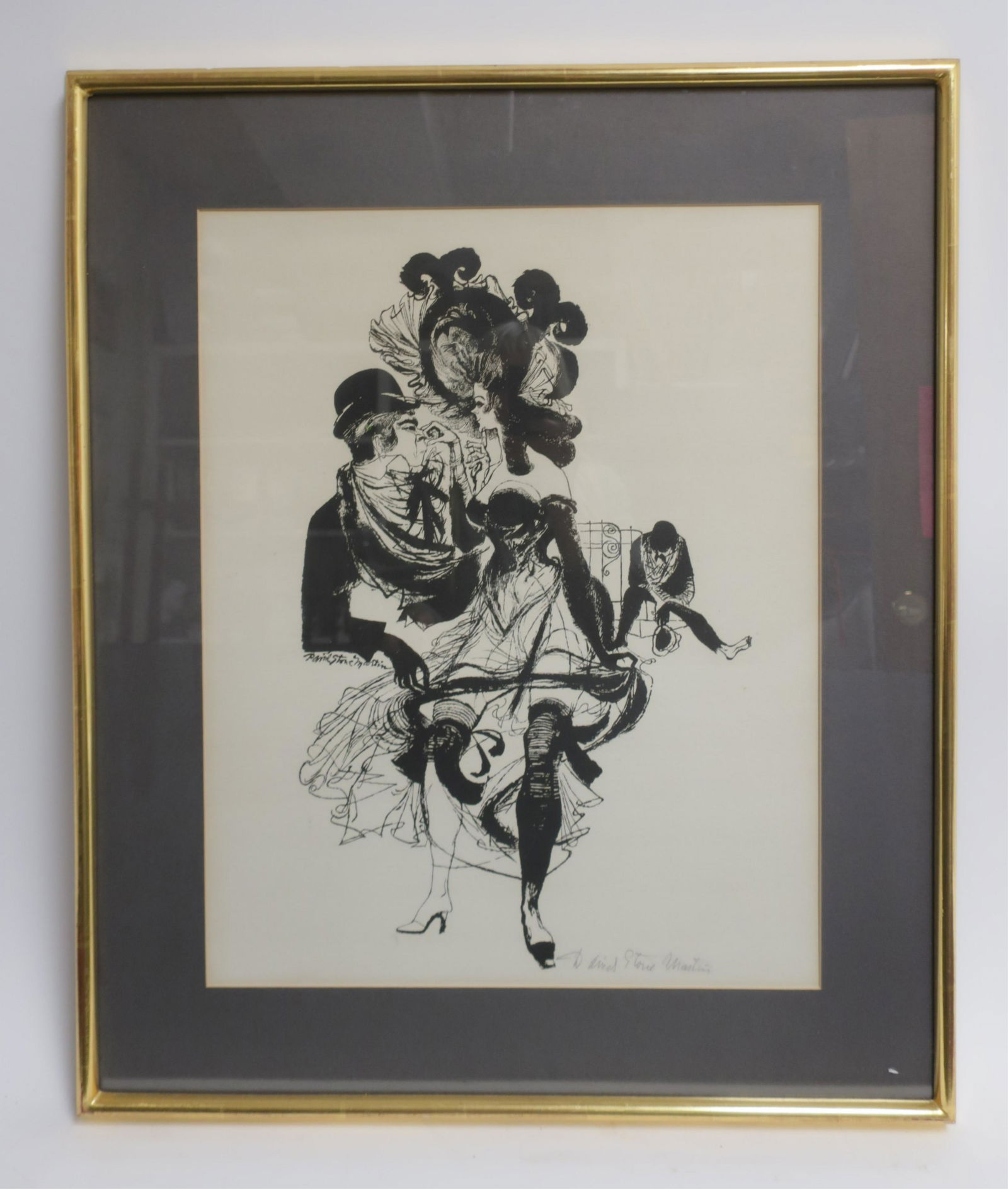 David Stone Martin 1913-92, Can-Can Dancer (1 of 2)