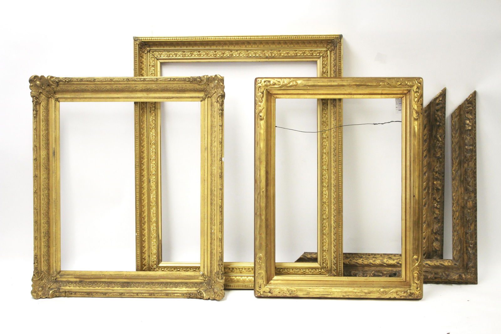 Various Victorian Giltwood & Gesso Picture Frames: Largest 44.5 H x 36.5 W Litchfield Auctions is honored to offer Selections from the Collection of Peter Tillou. Peter has enjoyed wide renown across the United States and Internationally over his seve