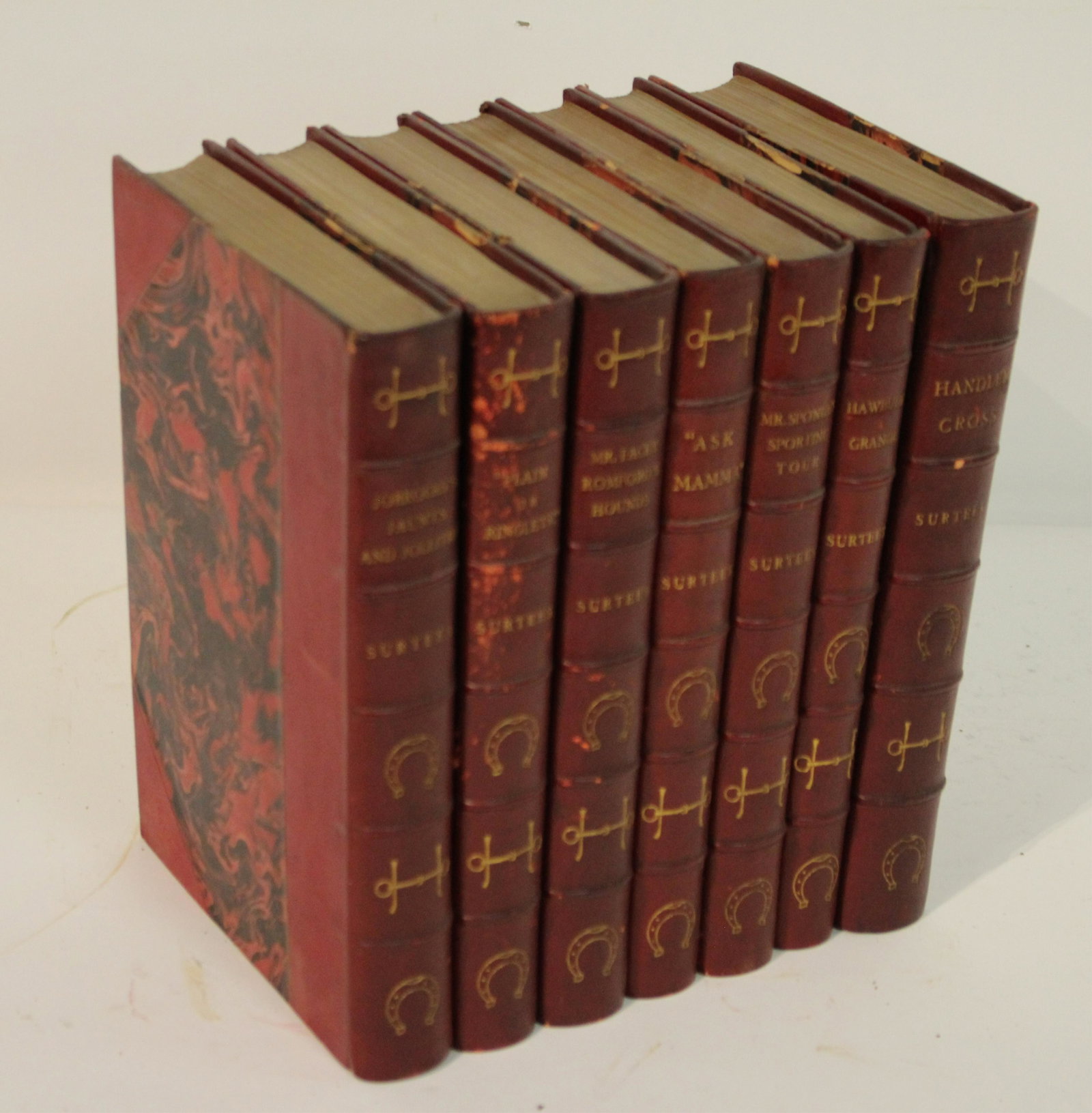 Surtees Works, 7 Volumes: 1854, London, Bradbury, Agnew & Co. 7" x 9.25" inches (ESCR10221)(GO)