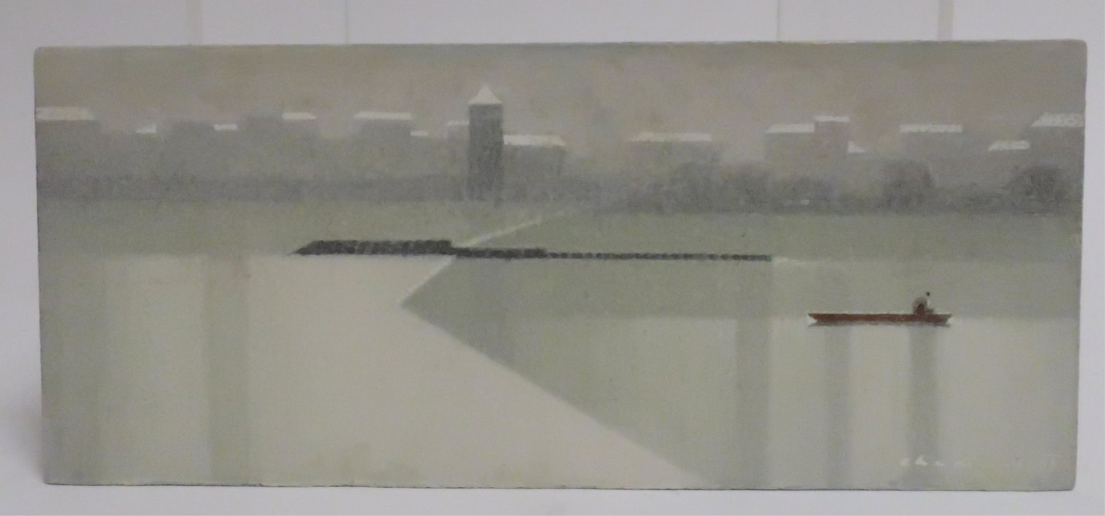 Jiri Chadima, The Boat, O/B: Jiri Chadima, Czech., b.1923, The Boat, O/B, signed 5 3/4 x 13 3/4 (HEAR32)(MM)