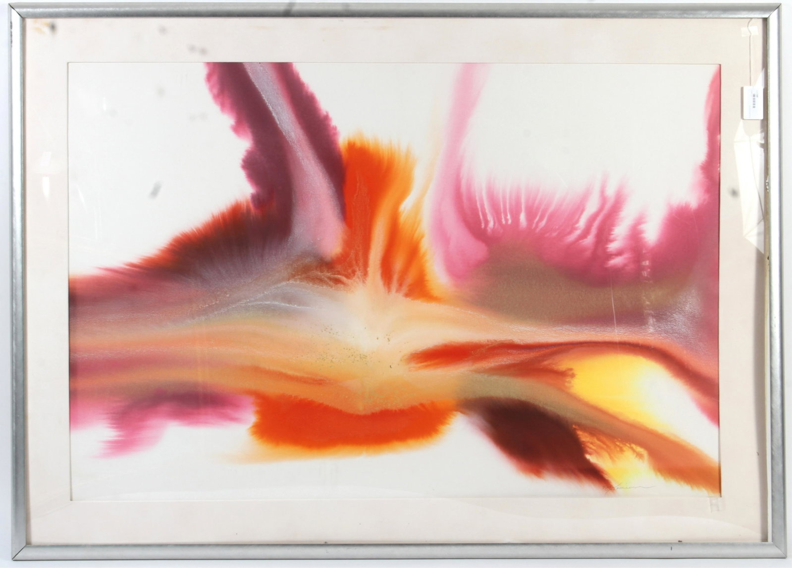 Marc Jamison, 20th C., "Abstract", Watercolor: Marc Jamison, 20th C., "Abstract", Watercolor Sight: 37 1/2" H x 56 1/2" W; Framed: 48 1/2" H x 67 1/2" W Property from the Estate of an Important New York Modernism Dealer. (NJWA140)(MS)