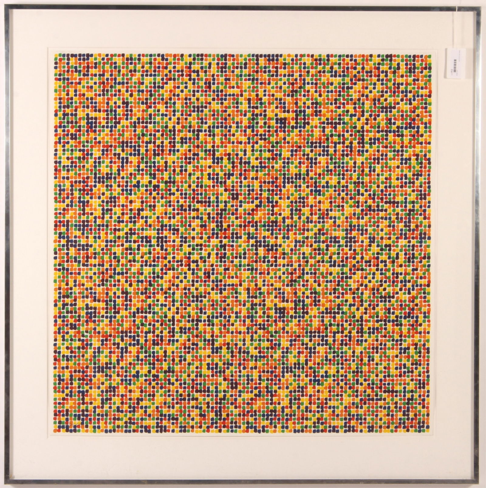 David Roth, "Metamorphosing of the Spectrum": David Roth (American B. 1942). Metamorphosing of the Spectrum Silkscreen. Signed lower right. 1974. Artist Proof. Silver metal frame. 38 x 36 Framed: 45.5 x 45.5 Property from the Milbank Collection.