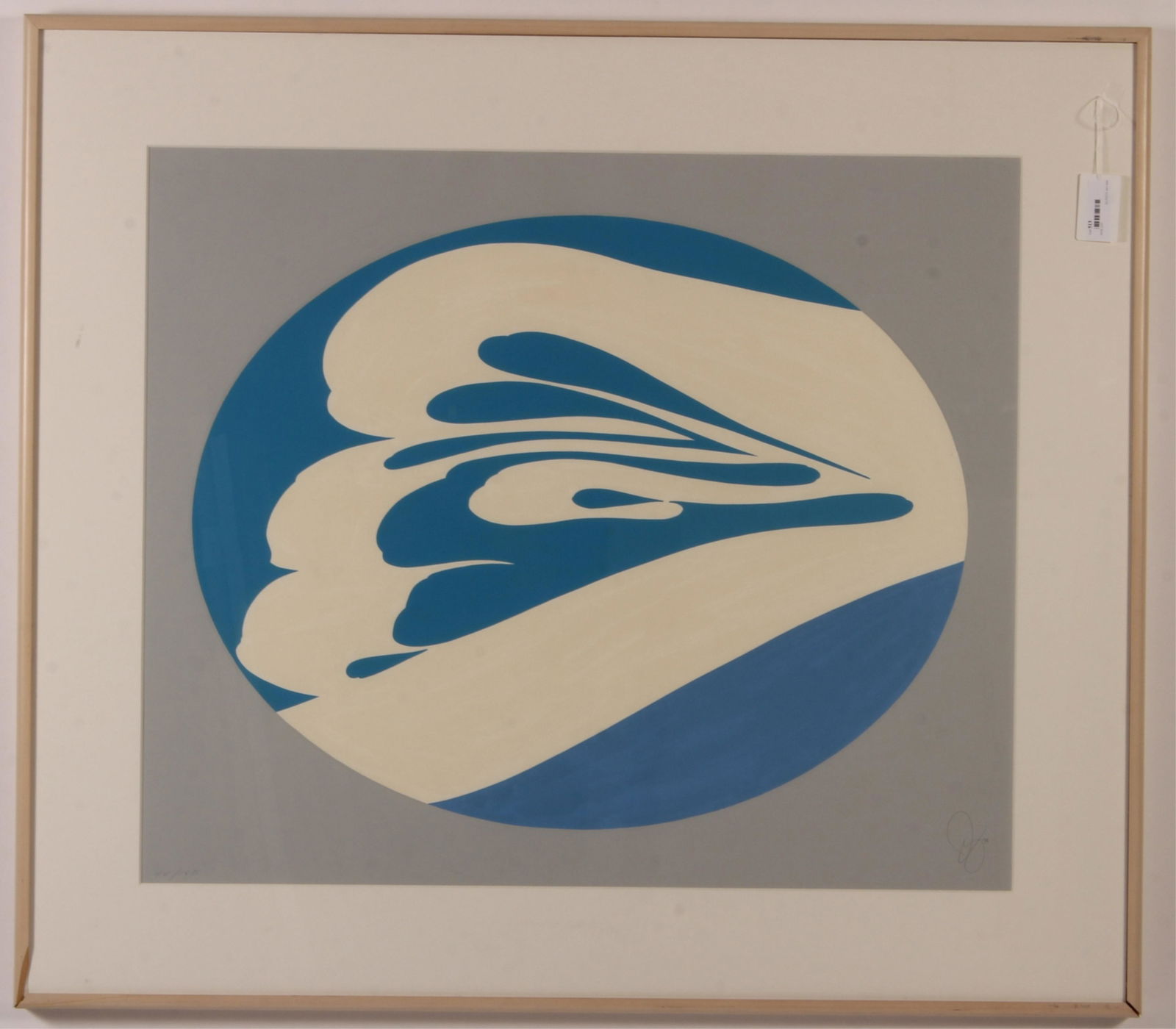 Jack Youngerman, Ukiyo -E #4 Portfolio Litho: Jack Youngerman (American B. 1926). Untitled from the Ukiyo -E #4 Portfolio Silkscreen and lithograph. Signed lower right. 1976. Numbered 44/150. Birch frame. 31.5 x 37.5 Framed: 42.5 x 48.5 Property