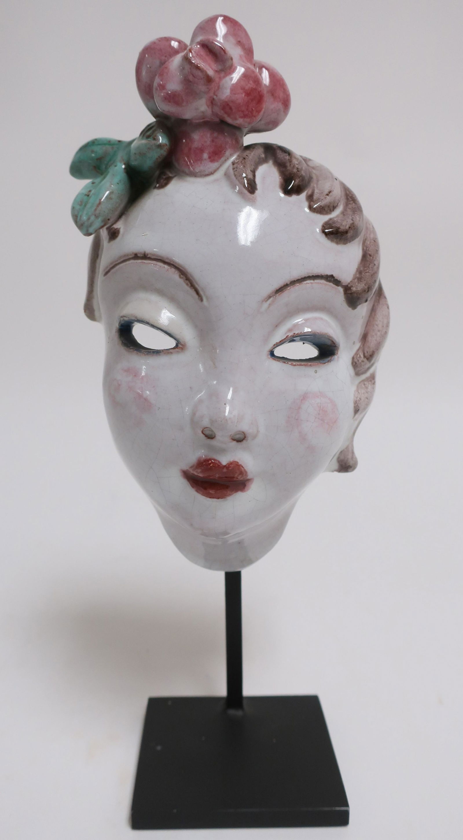 Walter Bosse, Austrian, 1904-1979, Ceramic Mask on (1 of 6)