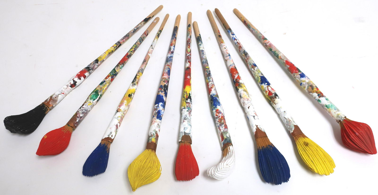 Livio DeMarchi, 9 Painted Wood "Paint Brushes" (1 of 3)