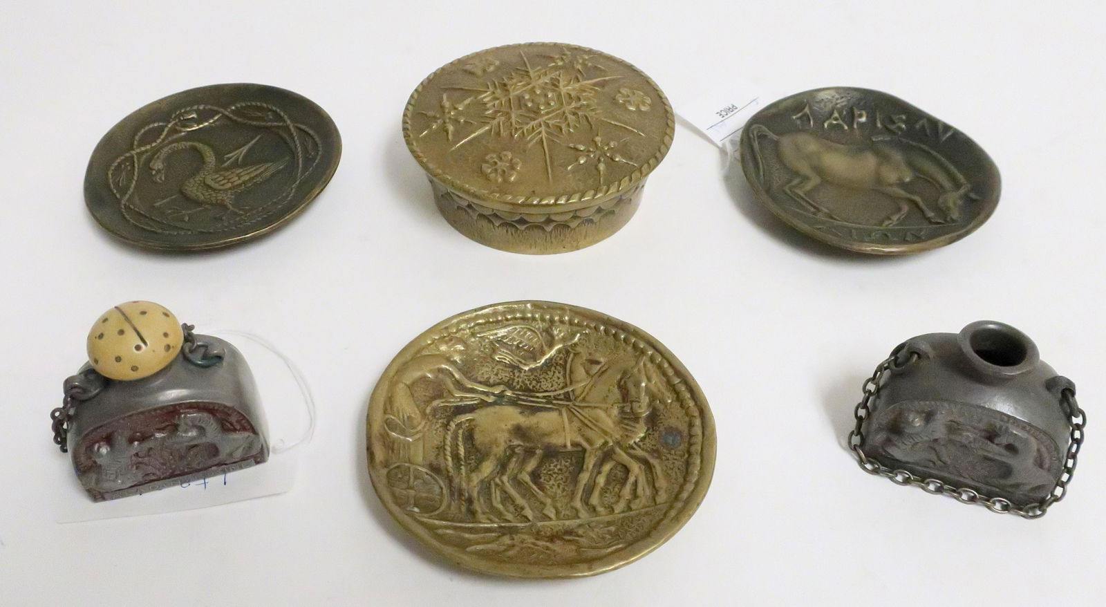 Max Le Verrier, Deco Bronze Box & Dishes (1 of 14)