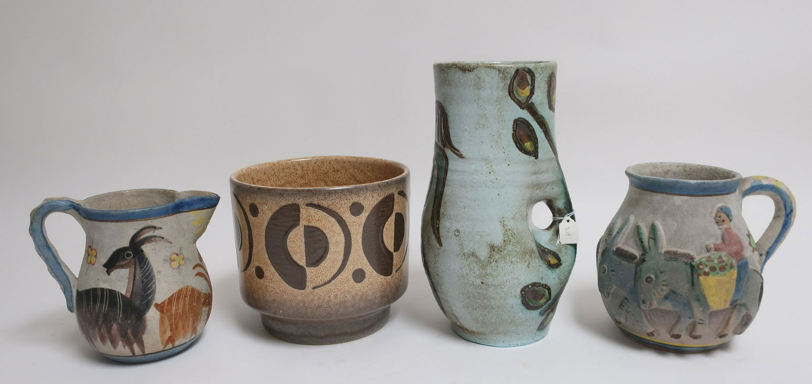 3 European Ceramic Pitchers & Jardinière (1 of 7)