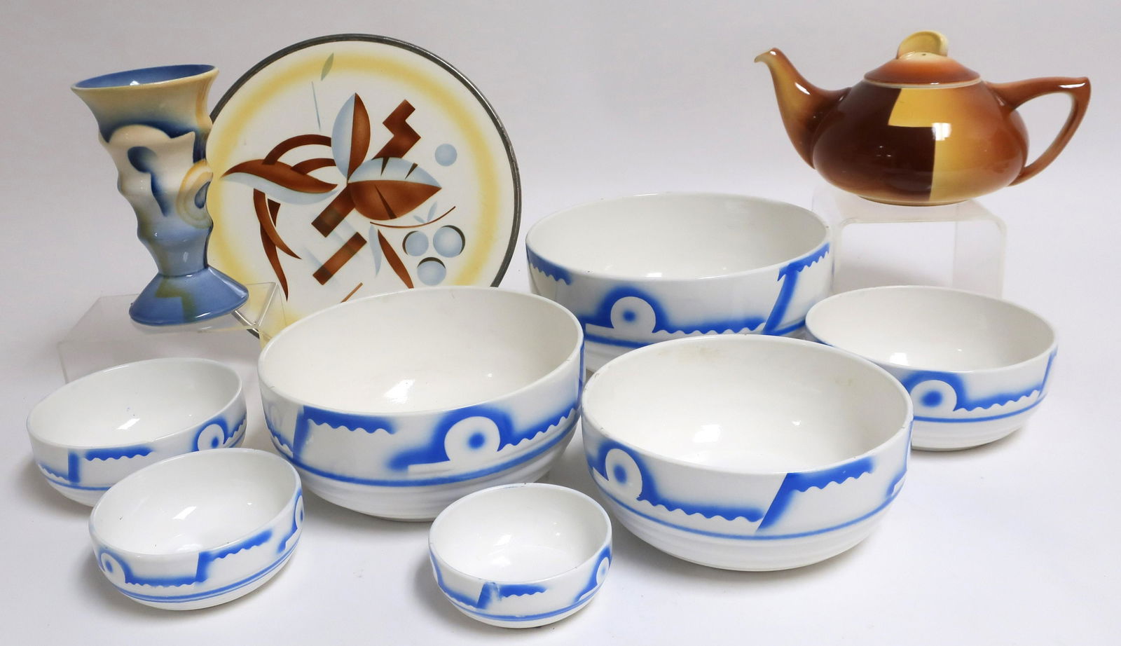 10 Art Deco Ceramic Ware Items (1 of 5)