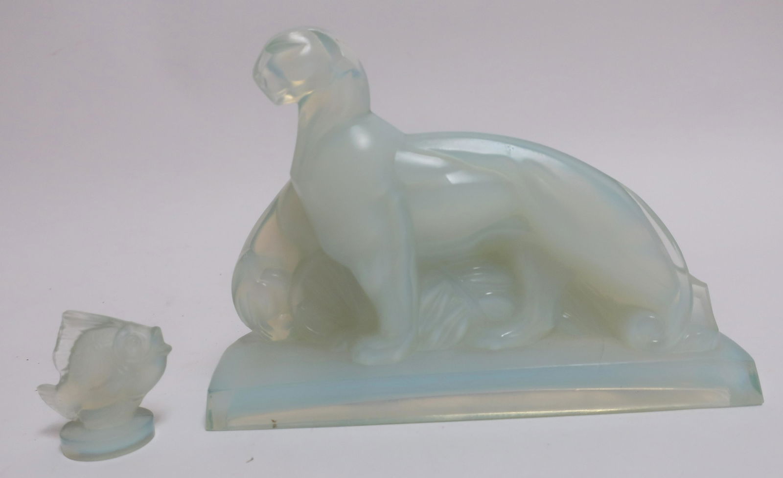 Sabino France Opalescent Glass Pantheres & Fish (1 of 9)