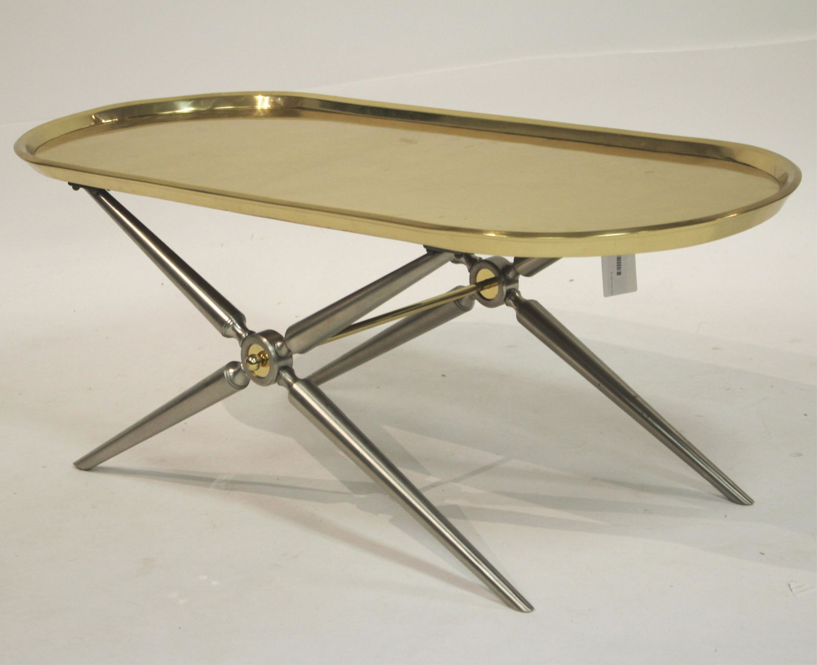 Art Deco Style Brass and Metal Coffee Table (1 of 4)