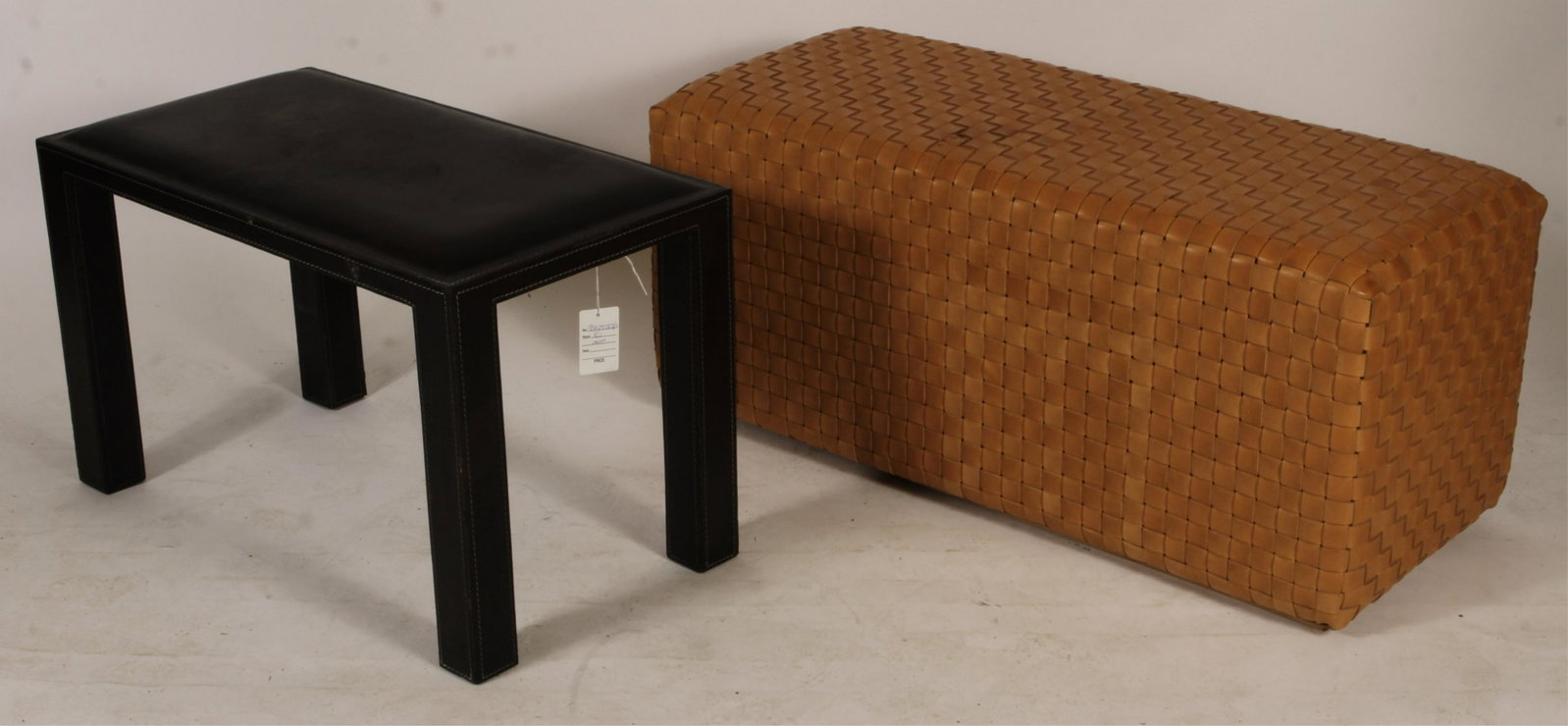 Italian Leather Benches 1 Enzo Mari Dec 01 19 Litchfield Auctions In Ct