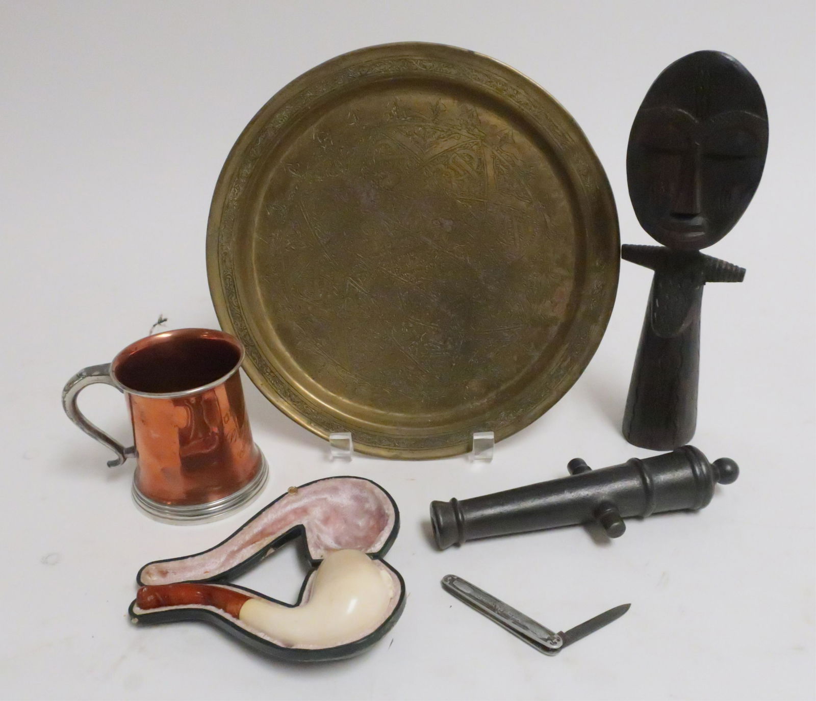 Group; Toy Canon, Pipe, Pocketknife (6) pcs (1 of 1)