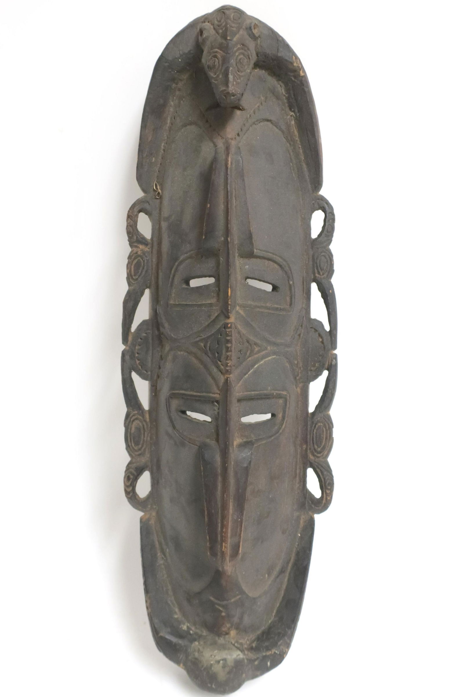 PNG Sepik River Wood Mask, Early 20th C. (1 of 6)