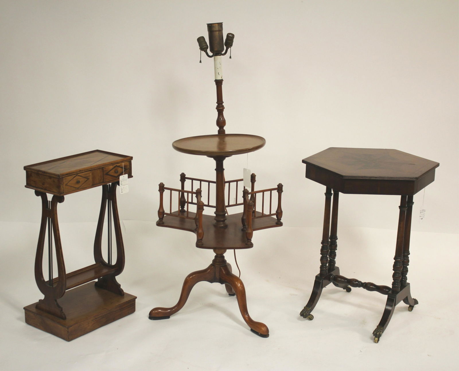 3 Access.Furn.: Library, Hexagonal, Lyre Tables (1 of 6)