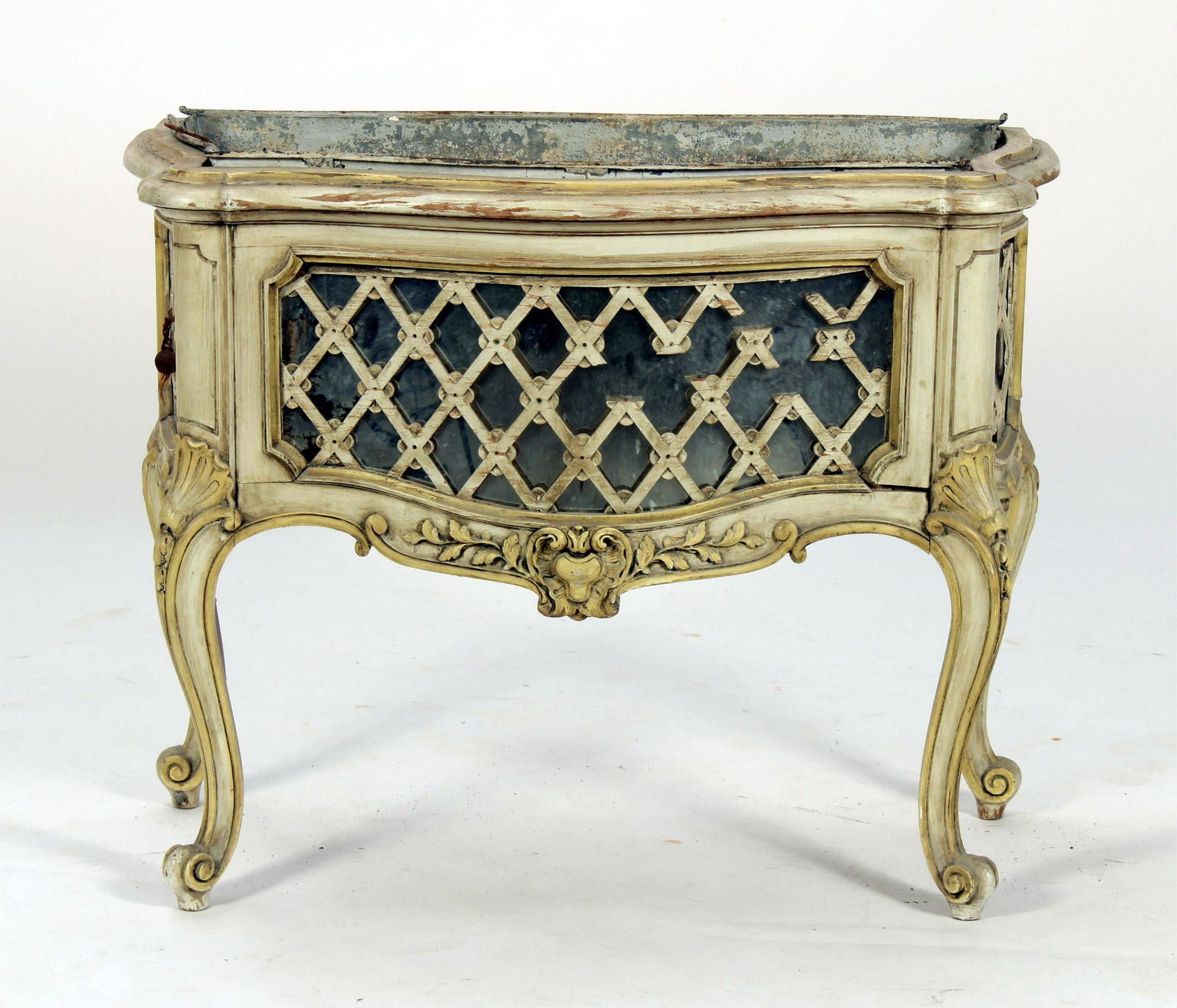 Louis XV Oak Painted Jardiniere, E. 20th C. (1 of 8)