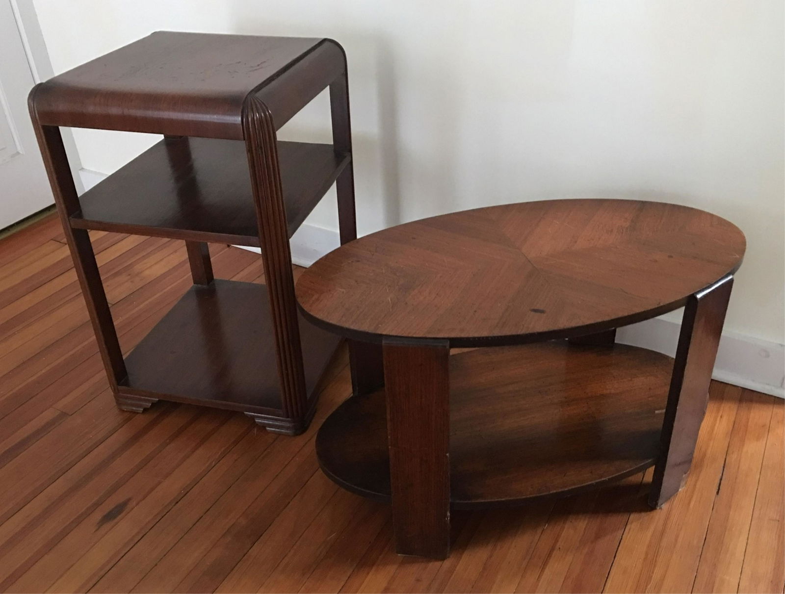 2 Art Deco Mahogany Occasional Tables (1 of 2)