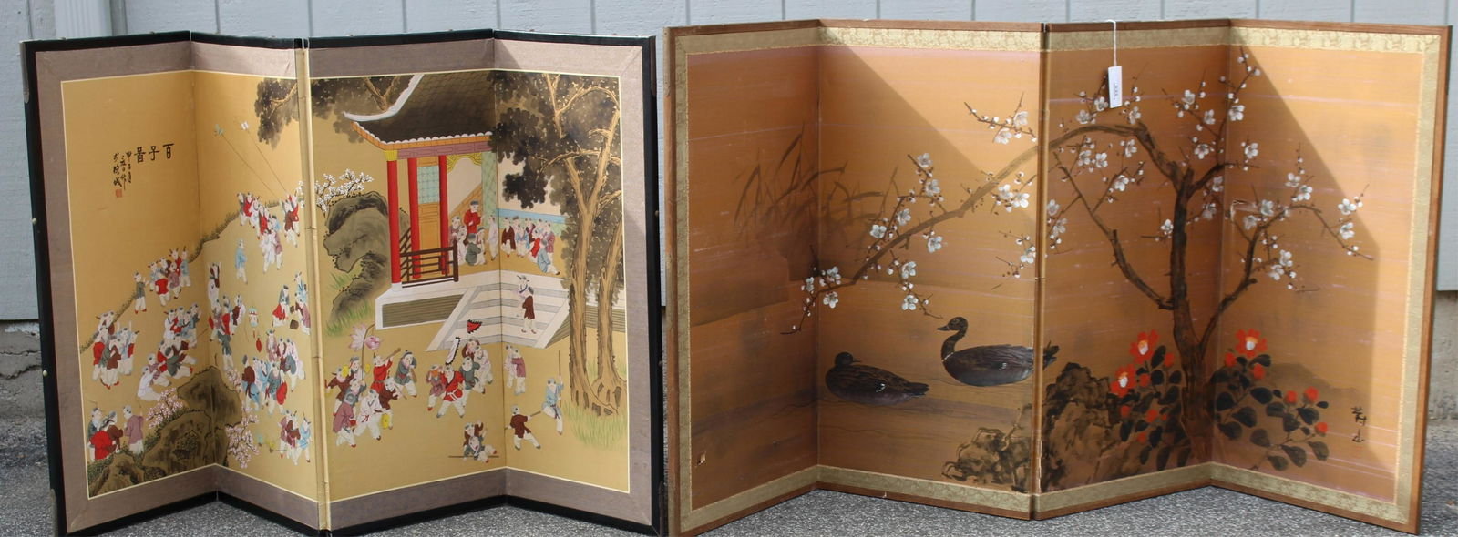 2 Four Fold Chinese Screens (1 of 7)