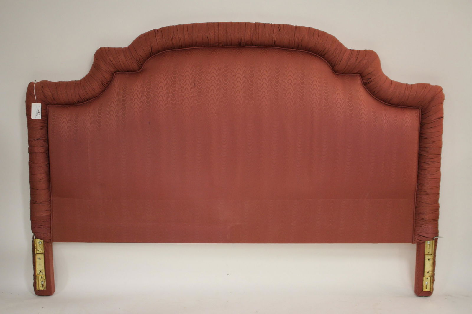 King Size Headboard: Upholstered in mauve silk Dimensions: 55 H x 78 W