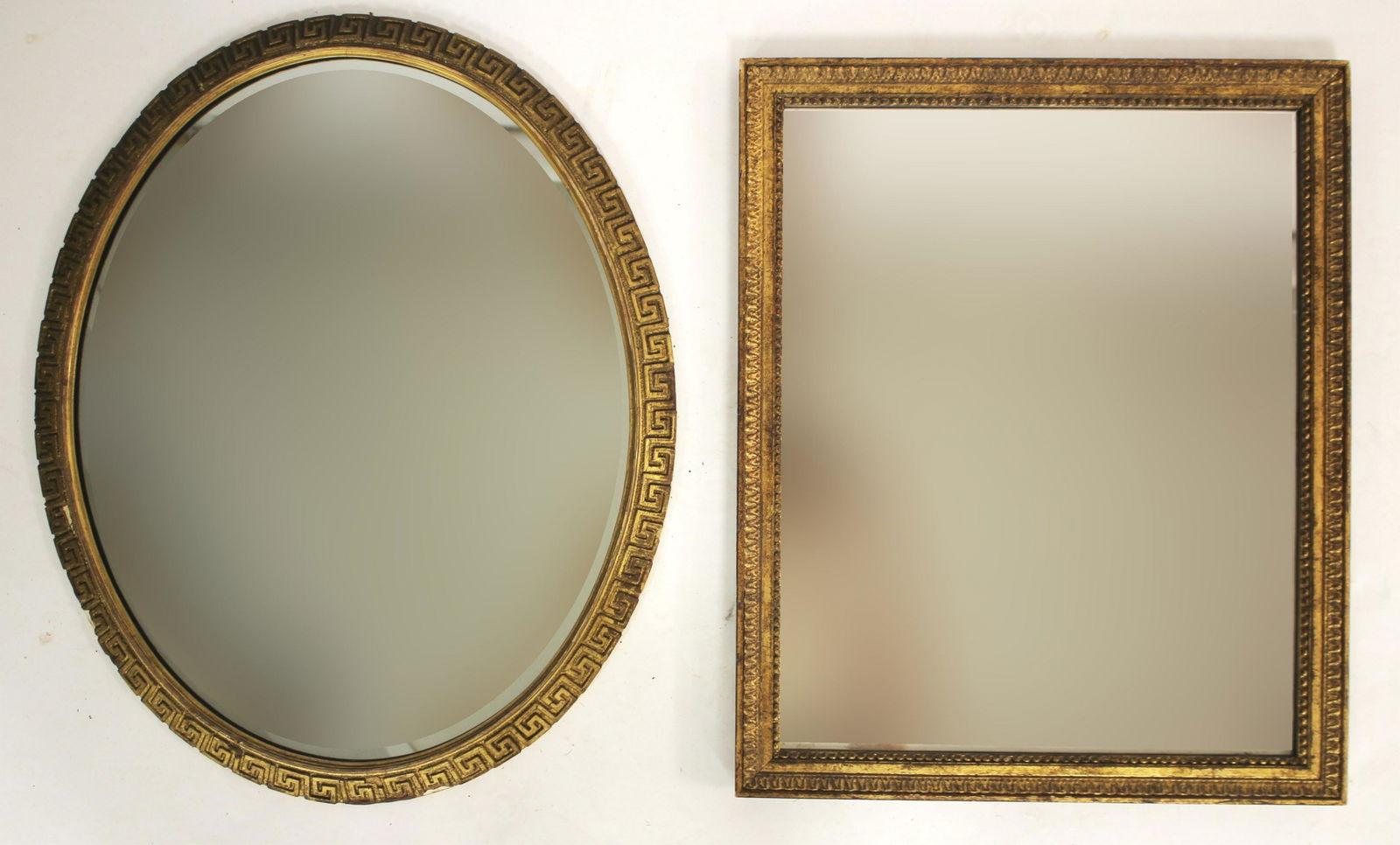Two Decorator Mirrors: An Oval, A Rectangle (1 of 3)