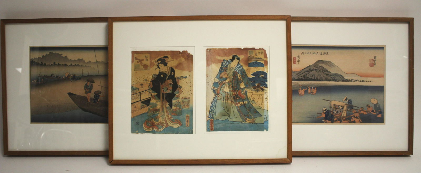 Three Japanese Woodblock Prints (1 of 10)