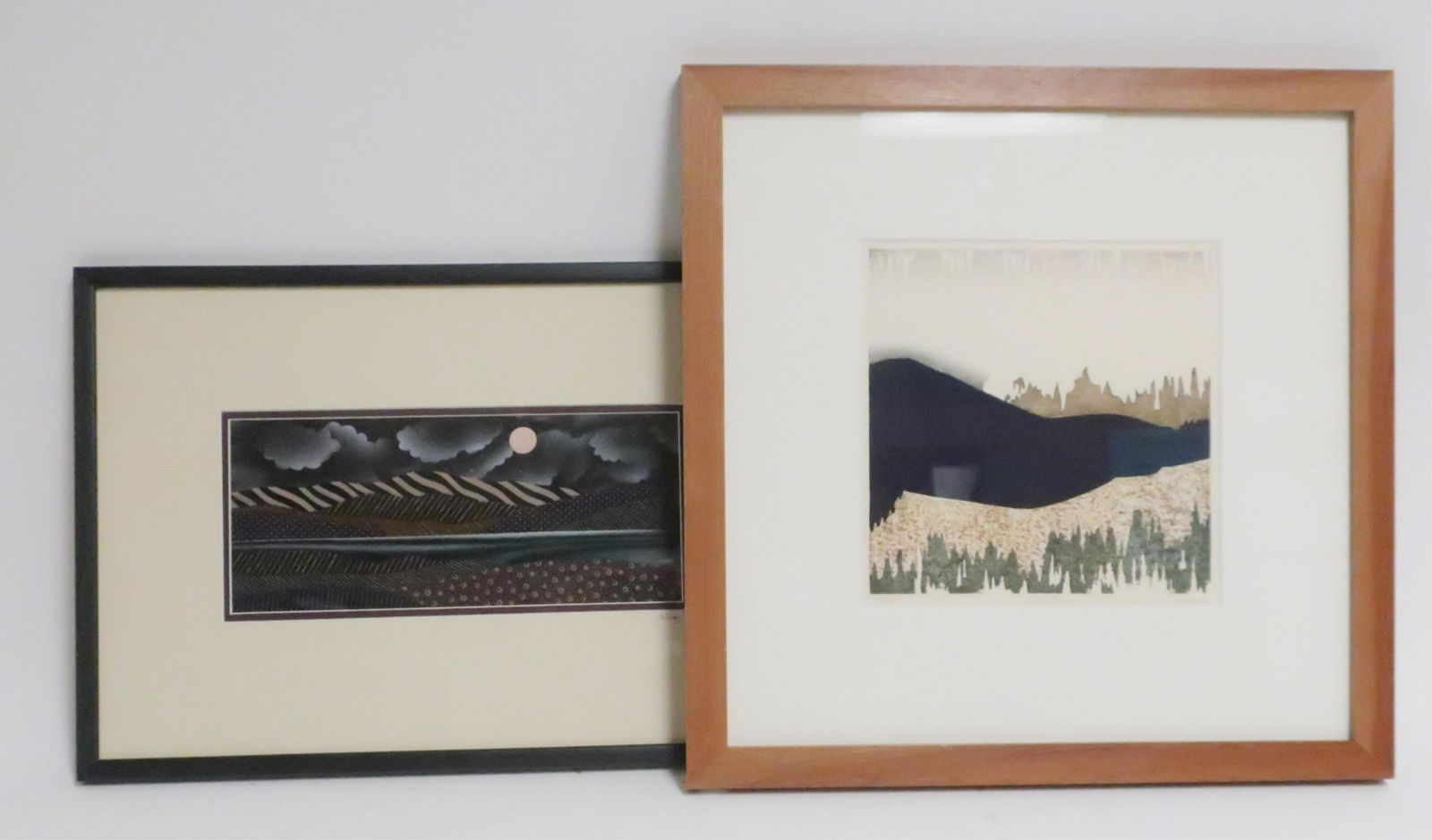J. Diggs"Quilted" Landscape & B. Paden Block Print (1 of 3)