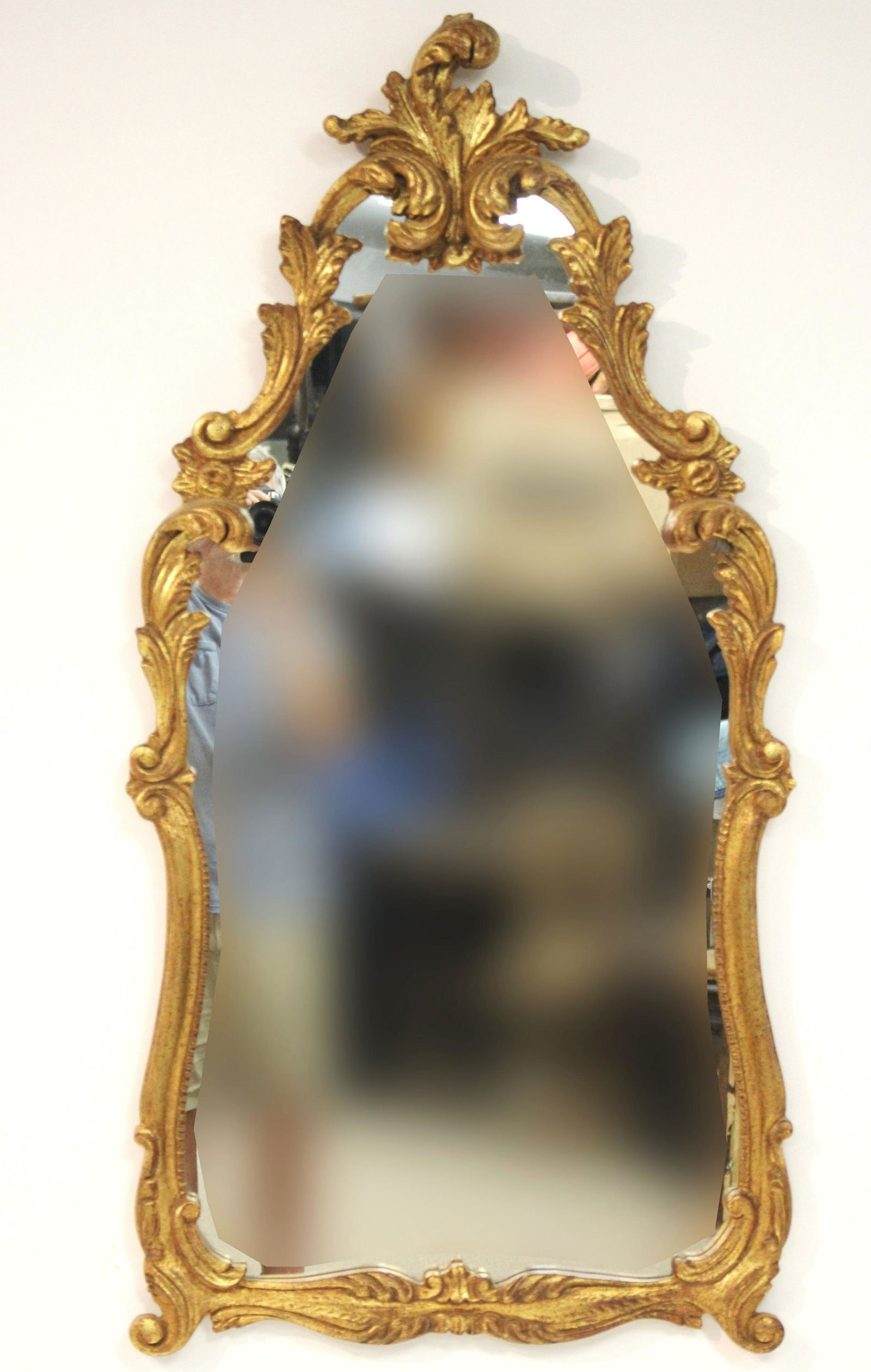 Rococo Style Gilt Composition Mirror (1 of 4)