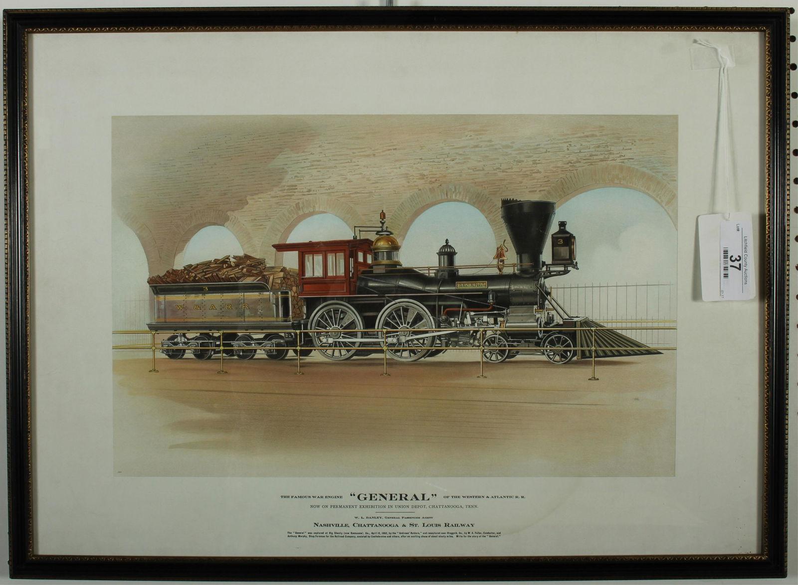 "General" famous war engine, colored litho (1 of 4)