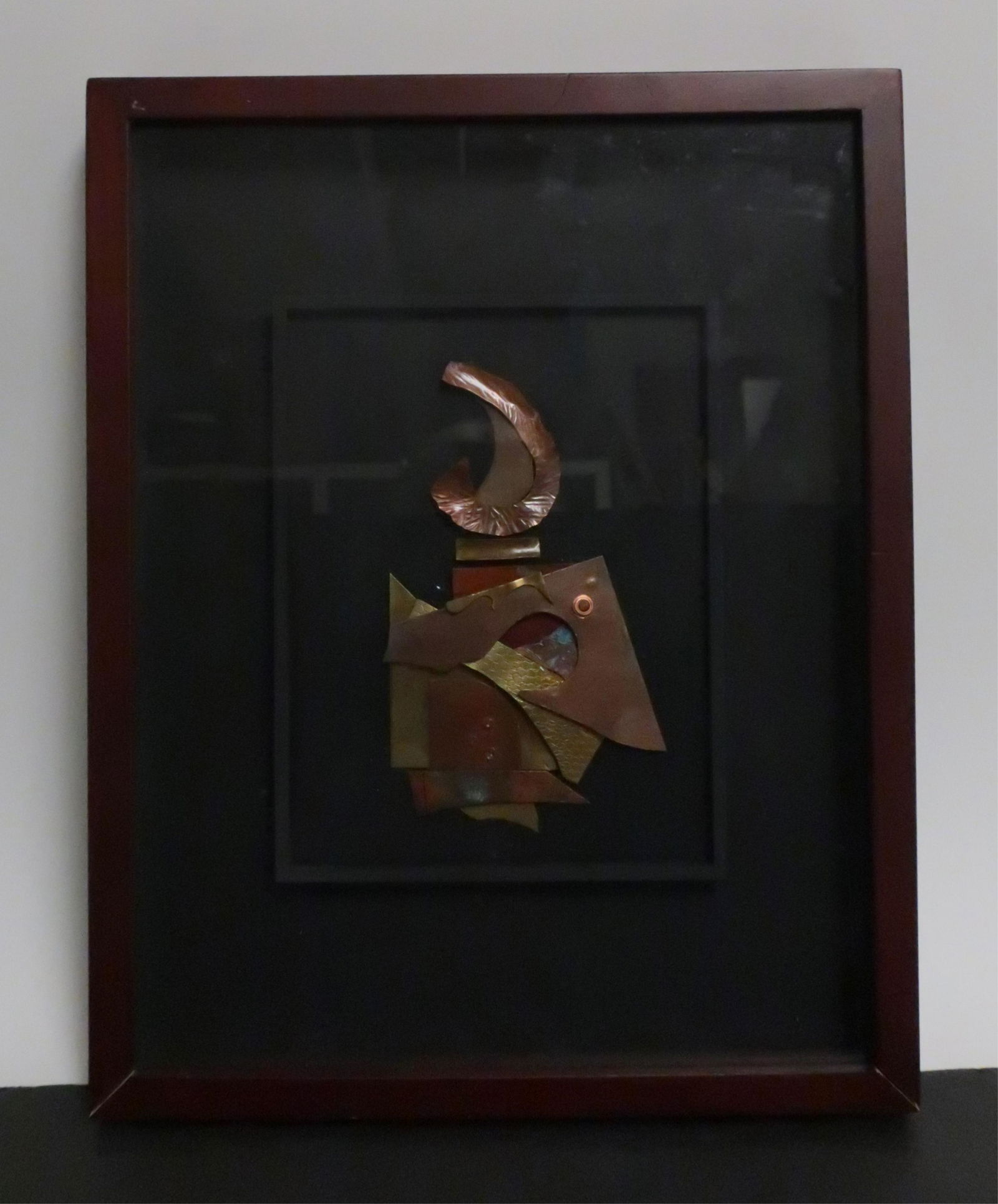 Anne-Claude Cotty: Shaped Copper & Brass Collage (1 of 2)