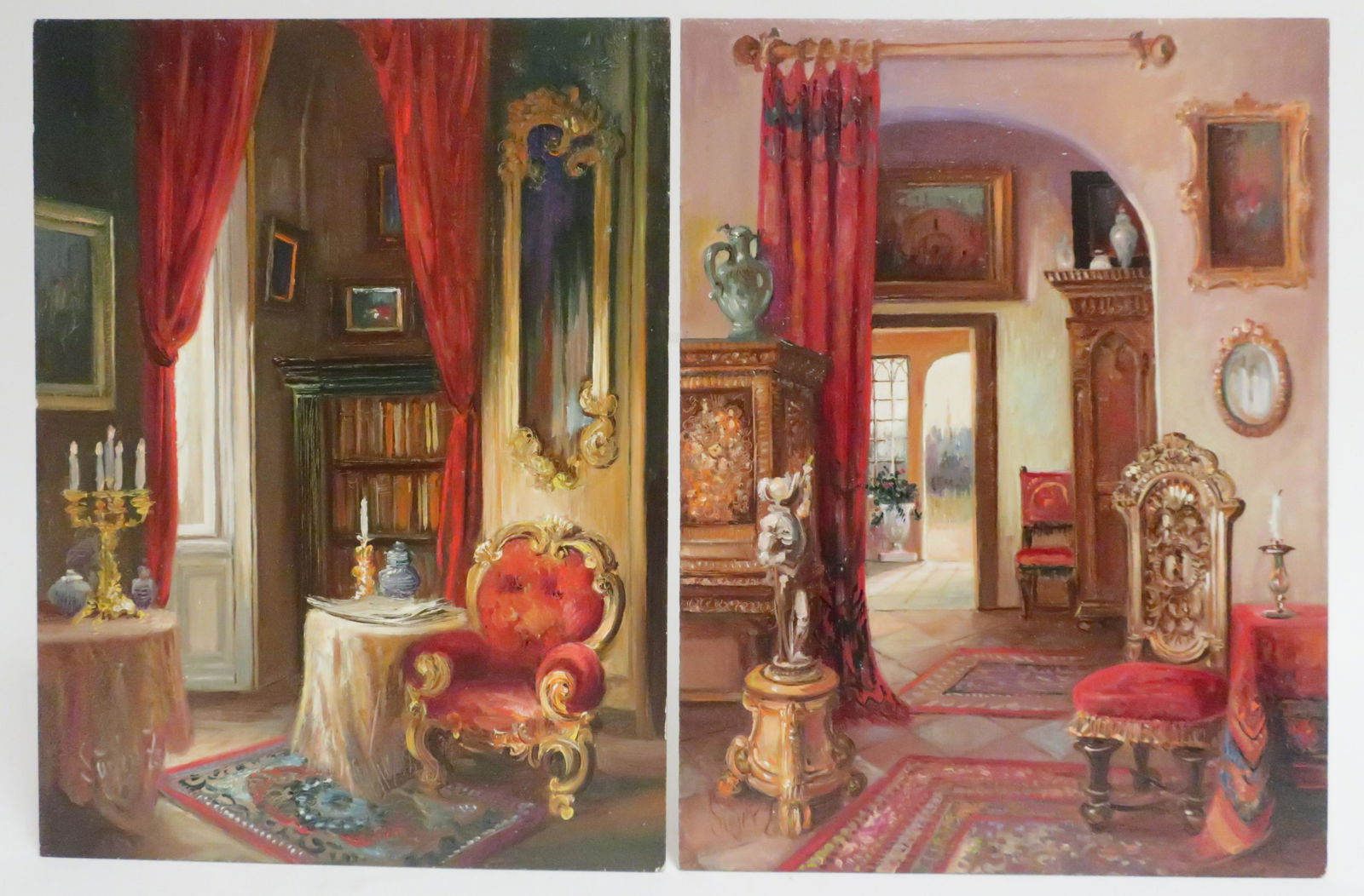 Zsuzsanna SUGER, Red Draperies, O/B (1 of 6)