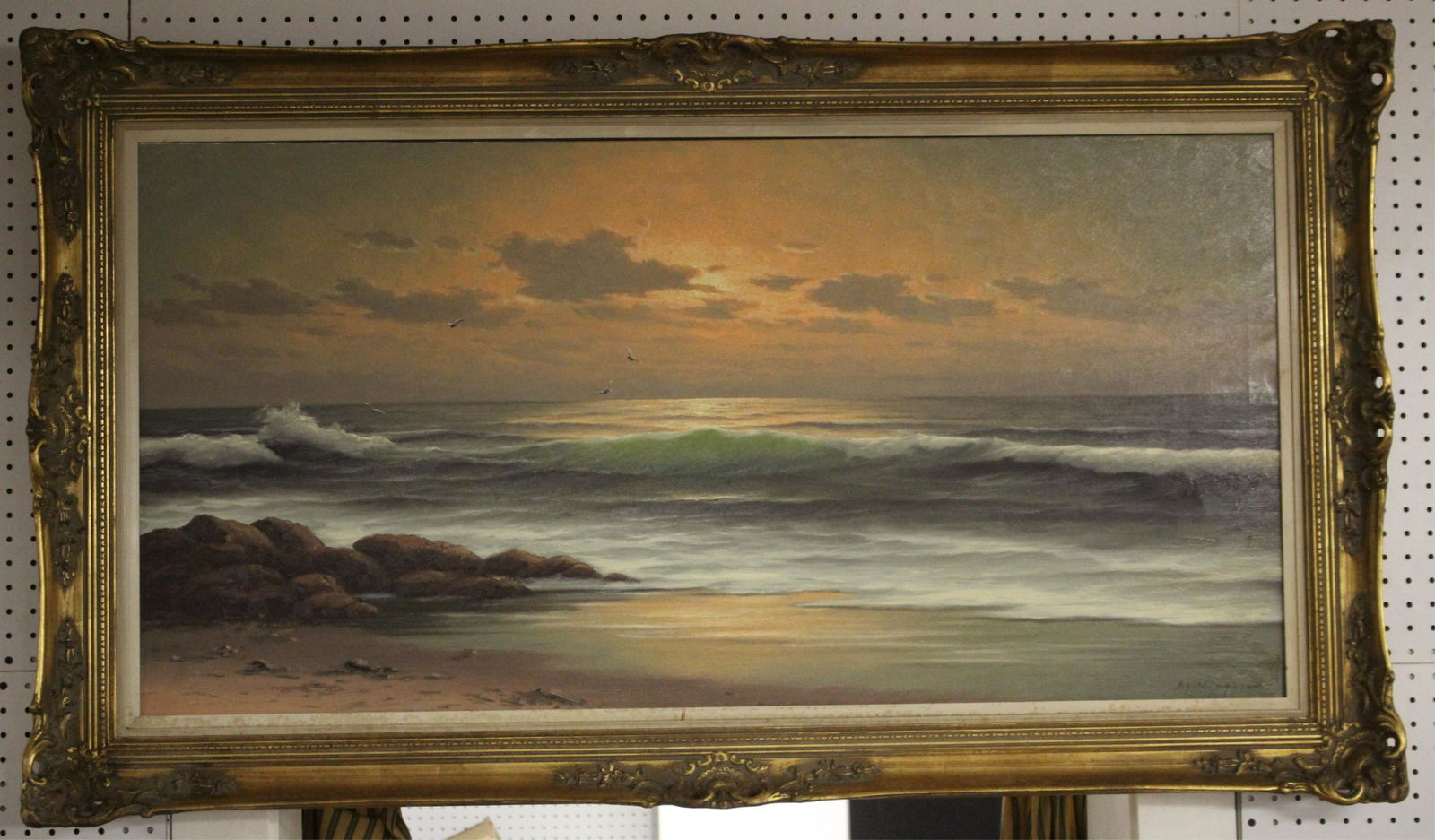 Herman J. Wyngaard, "Sunset at the Shore" O/C (1 of 4)