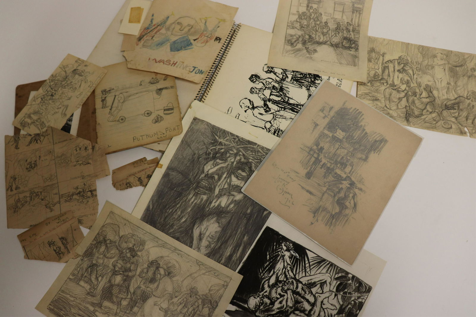 Lawrence Wilbur, Lot of sketches, etc. (1 of 6)