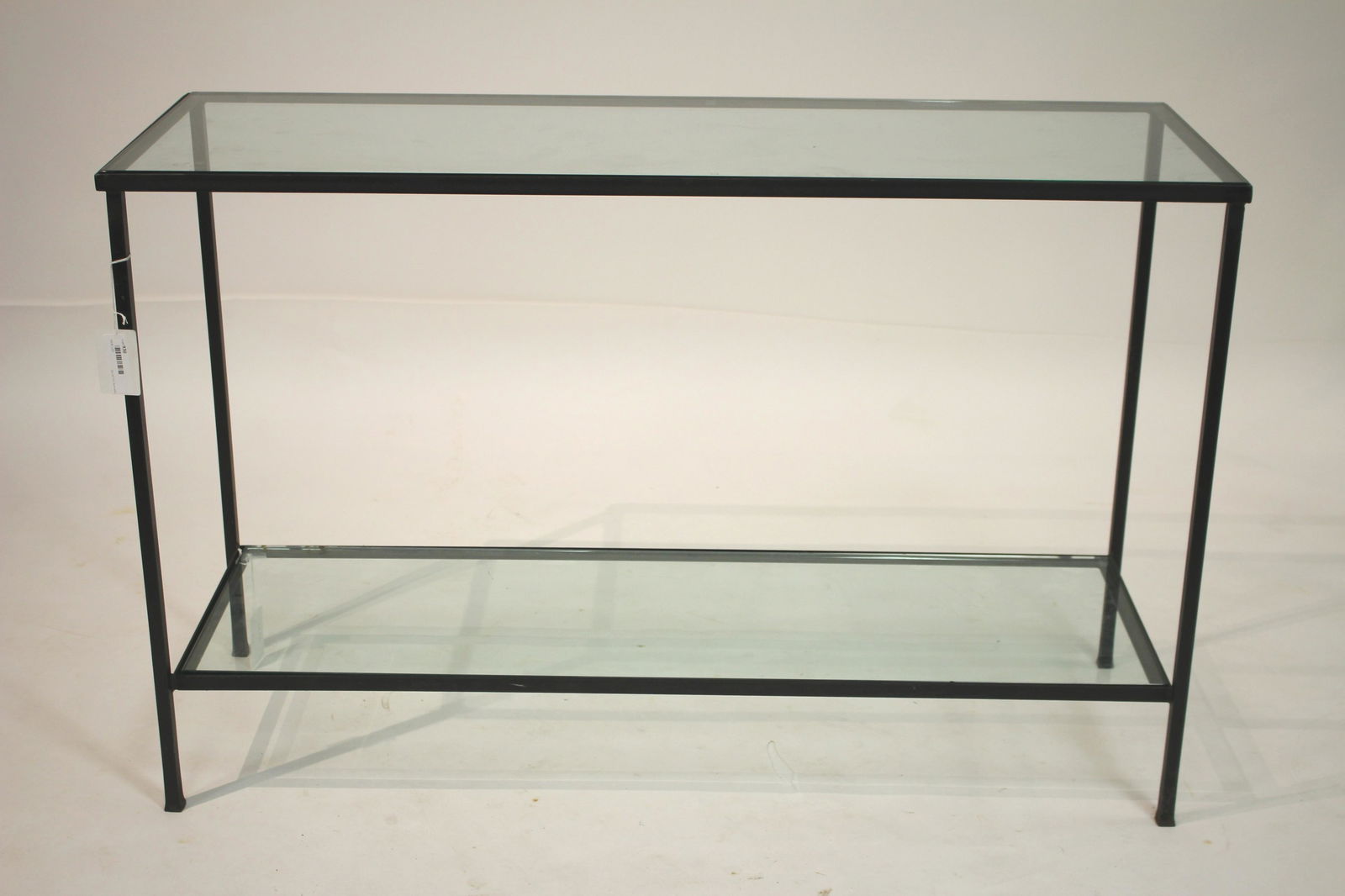 Modern Black Painted Metal Console (1 of 2)