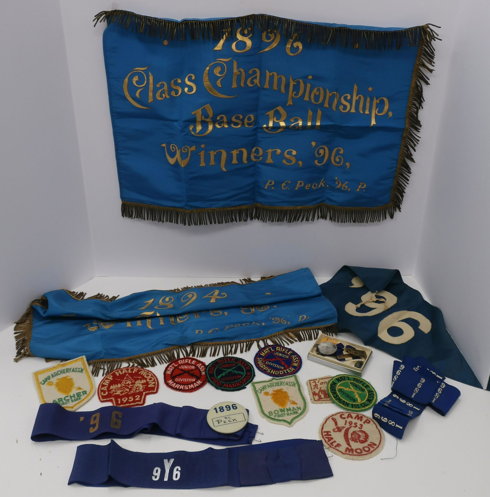 19th or 20th C, School Baseball Banners (1 of 1)