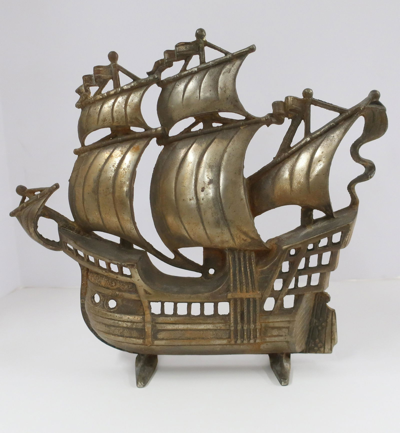 Iron Sailing Ship as a Doorstop (1 of 2)