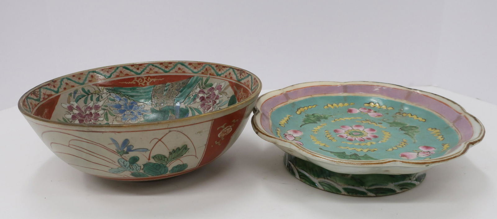 2 Chinese Ceramic Dishes/Bowls (1 of 2)