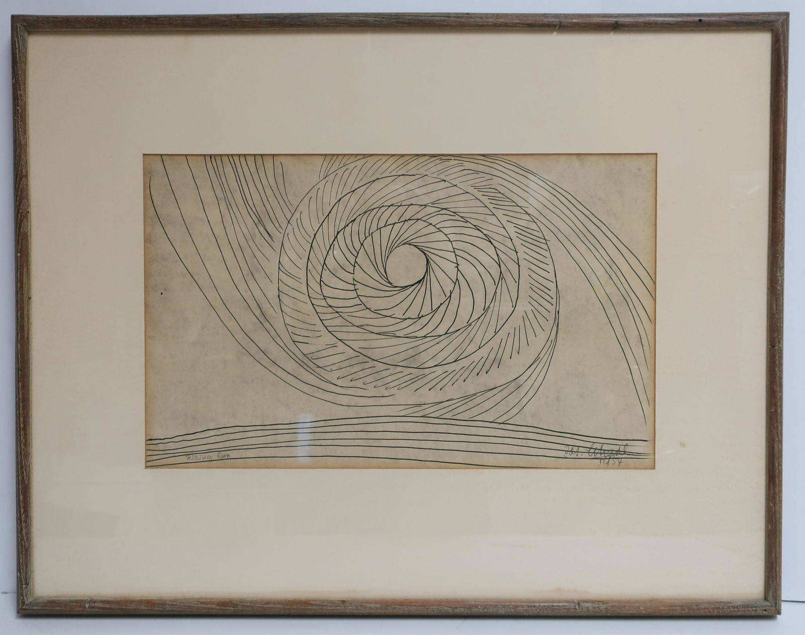 American School, "Rising Sun" Ink on paper (1 of 2)