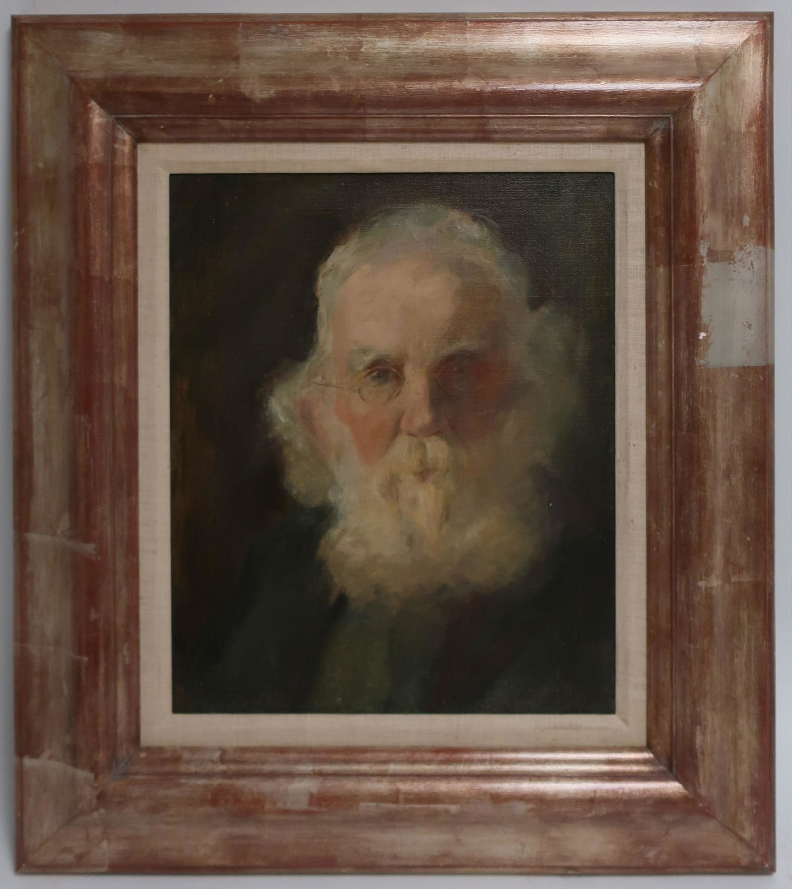 Am. School, Portrait of Bearded Man, O/C (1 of 1)