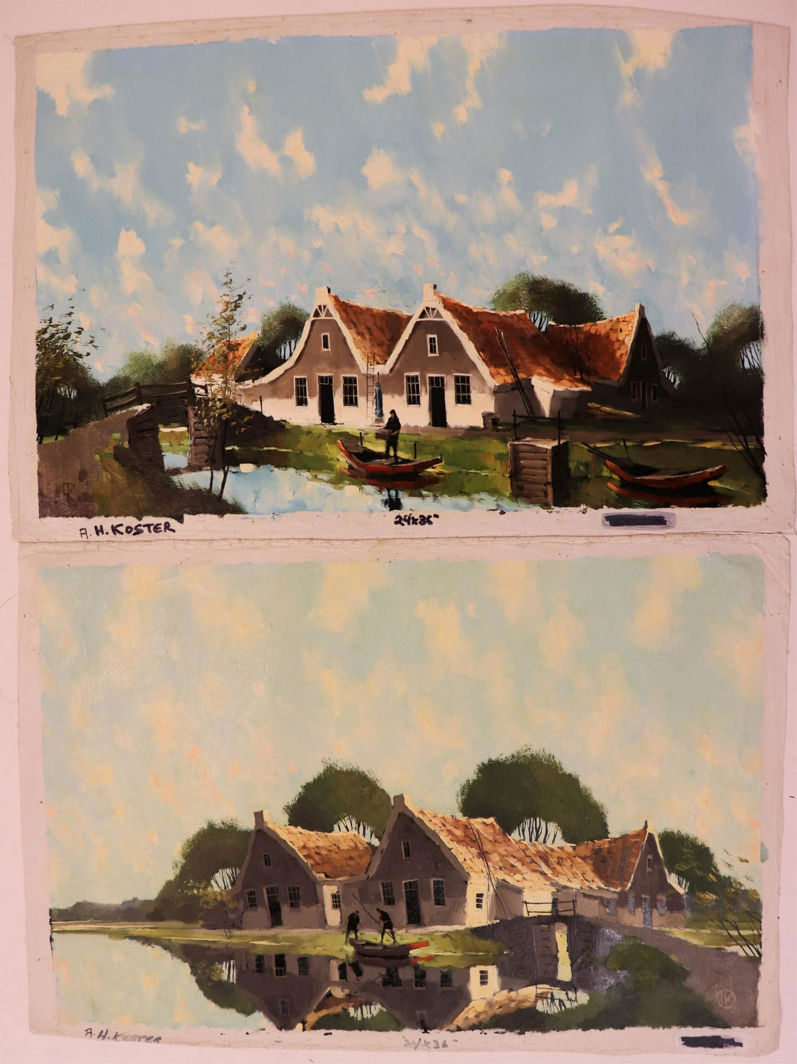 Antonius ‘Toon’ Koster, Houses on Canals (1 of 3)
