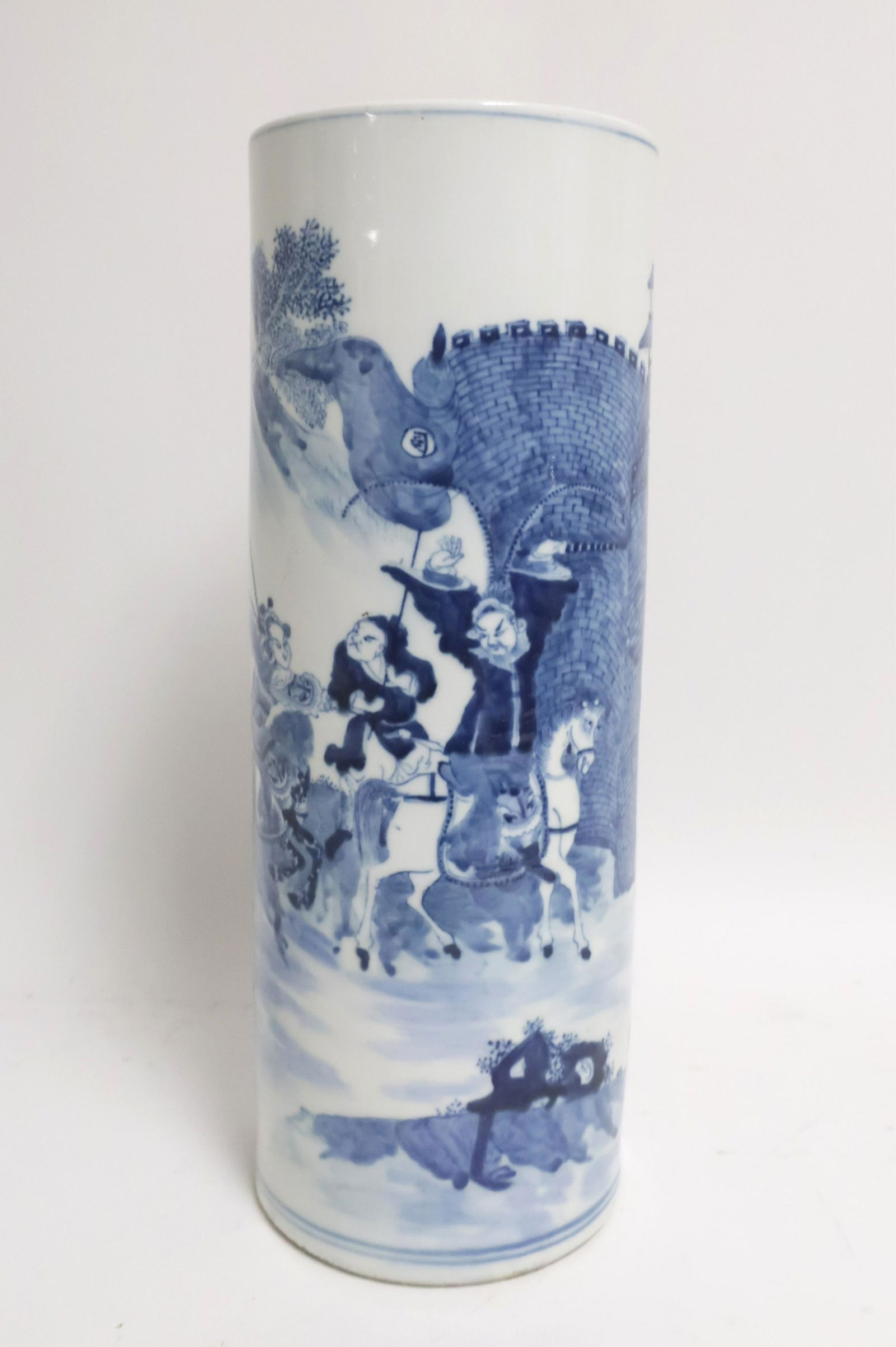 Chinese Porcelain Blue & White Umbrella Stand