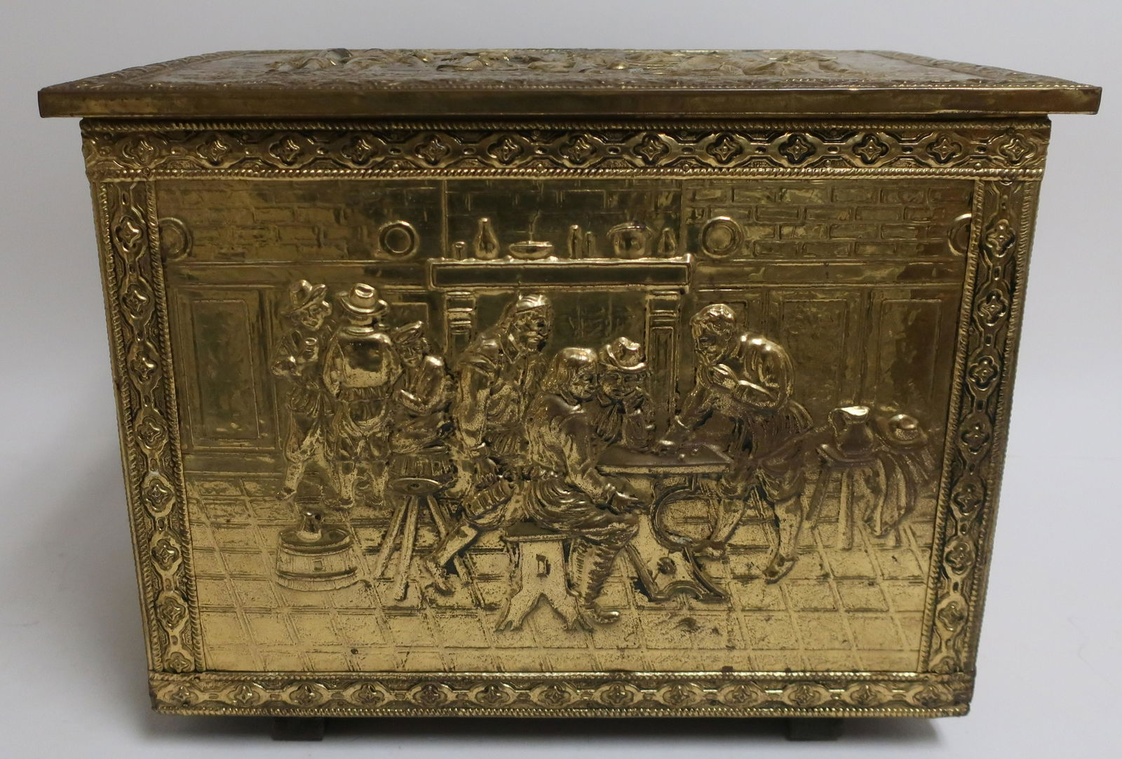 Dutch Brass & Wood Box (1 of 3)
