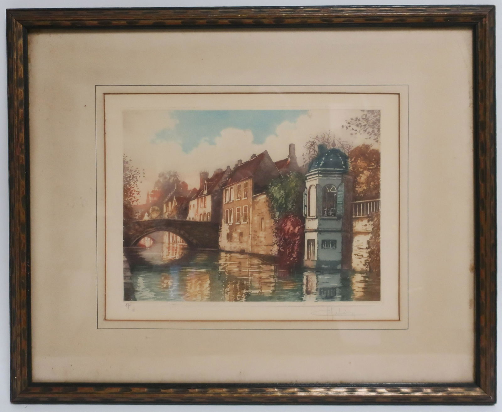 European School, "Bridge Over a Canal" (1 of 2)