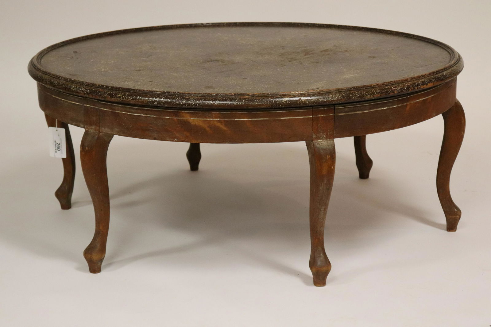 Unique Splatter Painted Lazy Susan Coffee Table (1 of 3)