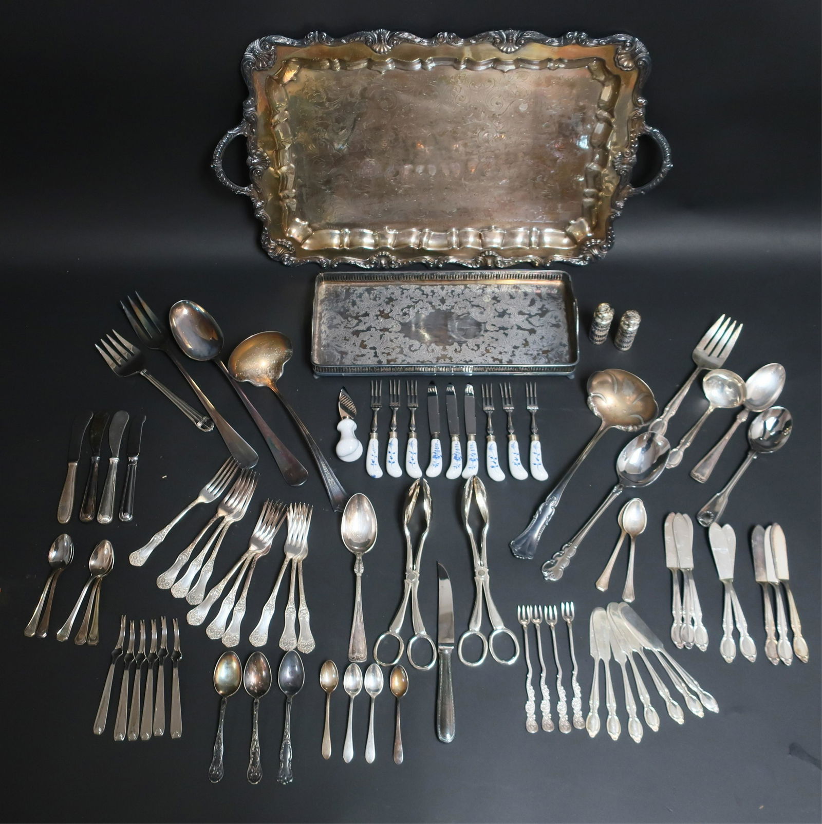 Silverplate Trays & Flatware (1 of 1)