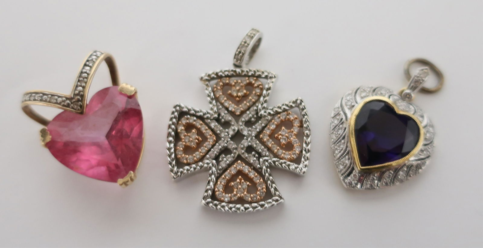 Group of Modern Gold Pendants (1 of 1)