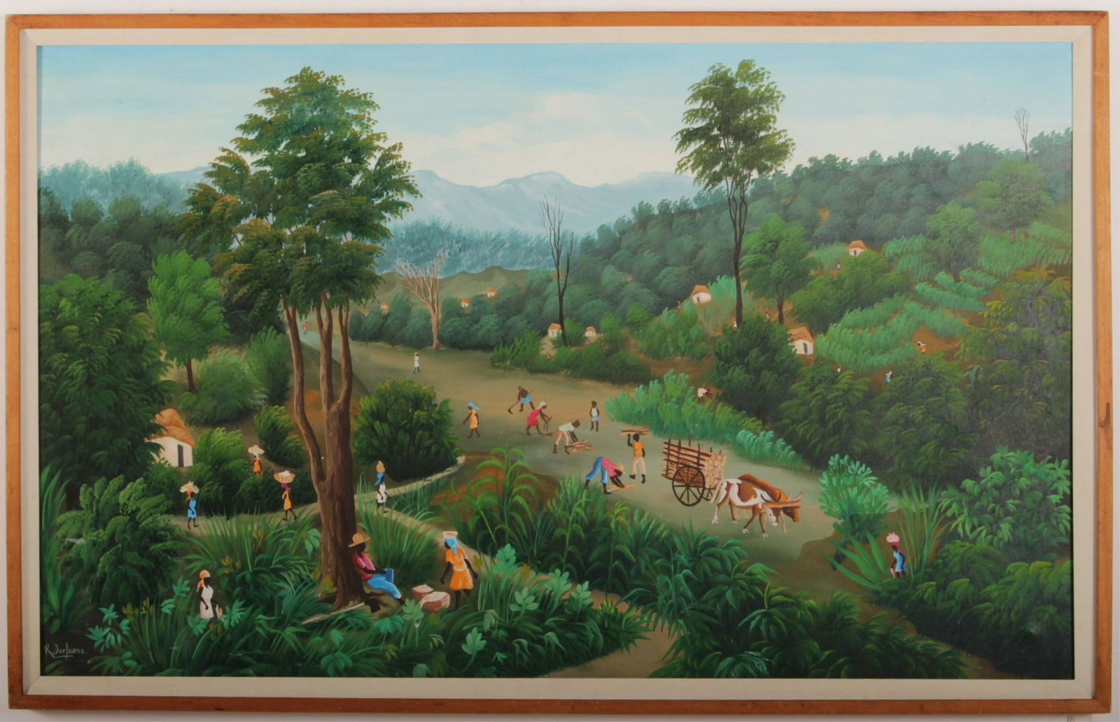 Raymond Dorleans -  Village Scene (1 of 2)