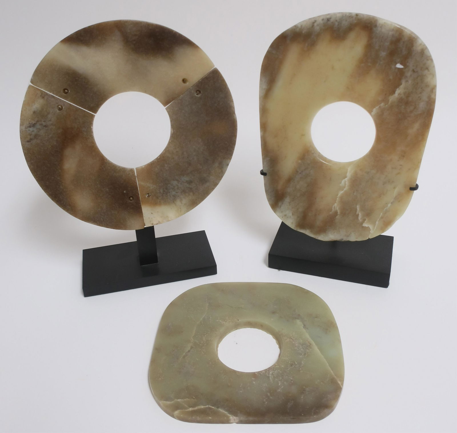 Three Neolithic Style Jade Ax Blades (1 of 5)