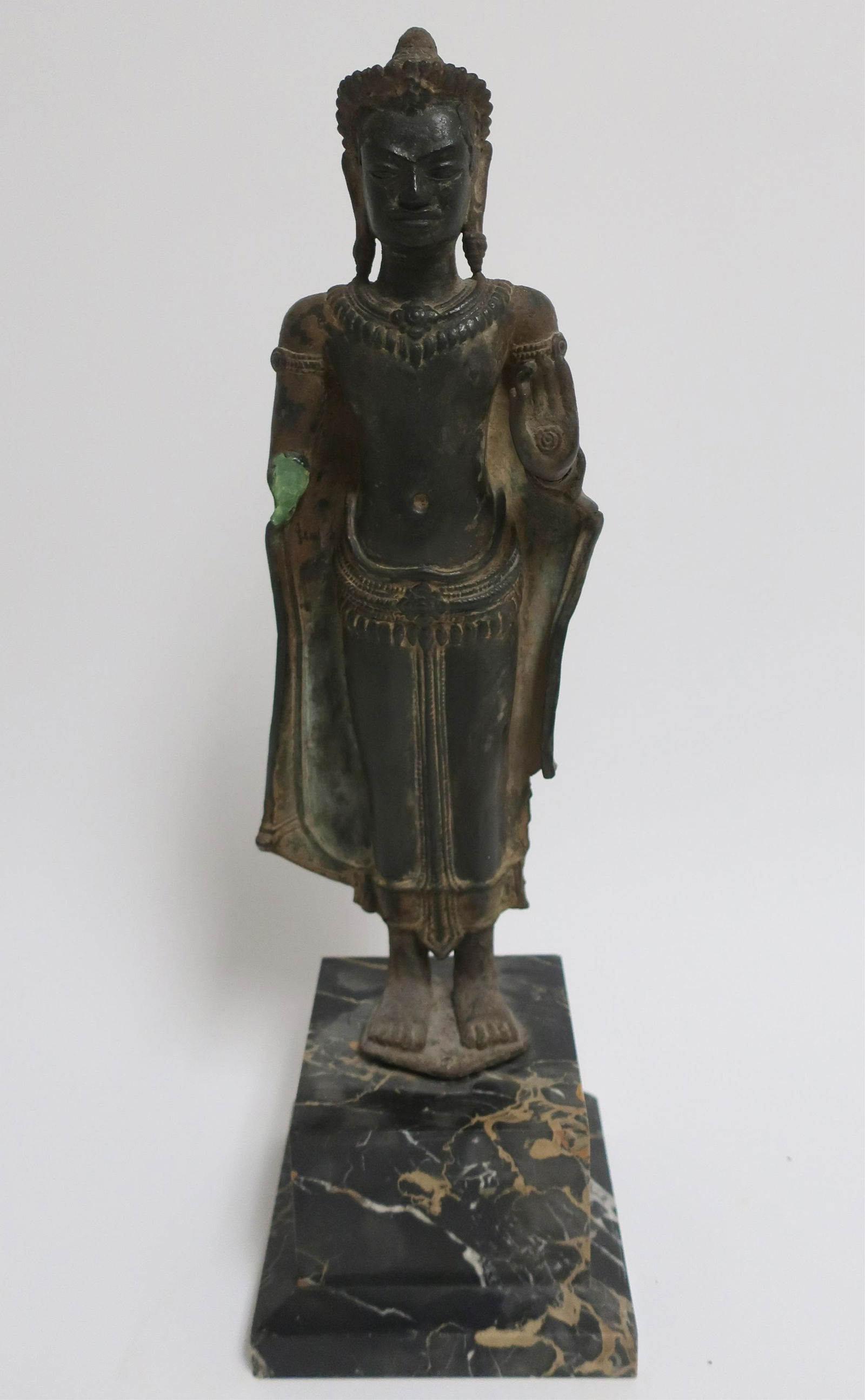 Lopburi Period Khmer Bronze Buddha (1 of 7)